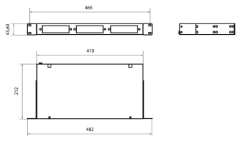 Бокс HyperlineFO-19R-1U-3xSLT-W140H42-24UN-BK FO-19R-1U-3XSLT-W140H42-24UN 19" 1U 24x (упак.:1шт) - купить недорого с доставкой в интернет-магазине
