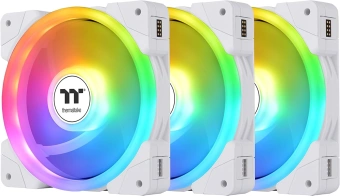 Вентилятор для корпуса Thermaltake Swafan EX12 Reverse ARGB 120х120x25 белый 4-pin 32.5дБ (упак.:3шт) (CL-F169-PL12SW-A) Ret - купить недорого с доставкой в интернет-магазине