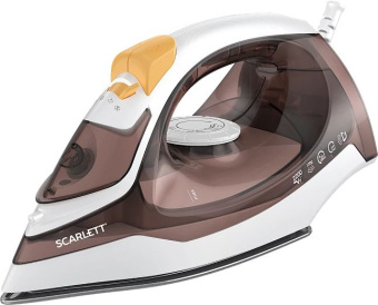 Утюг Scarlett SC-SI30K47 2200Вт коричневый/белый - купить недорого с доставкой в интернет-магазине