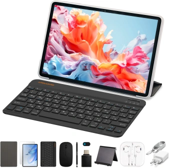 Планшет Teclast P30T Case T606 (1.6) 8C RAM4Gb ROM128Gb 10.1" IPS 1280x800 Android 15 серый 5Mpix 2Mpix BT WiFi microSD 256Gb 6000mAh 12hr - купить недорого с доставкой в интернет-магазине