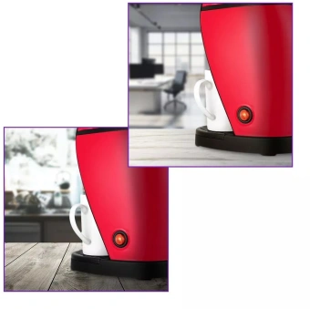 Кофеварка капельная Kitfort КТ-7188-1 450Вт черный/малиновый - купить недорого с доставкой в интернет-магазине