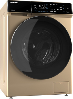 Стиральная машина Hiberg i-DDQ9-712 G класс: A+++ загр.фронтальная макс.:7кг золотистый инвертор - купить недорого с доставкой в интернет-магазине