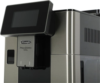 Кофемашина Delonghi Primadonna Soul ECAM610.75.MB 1450Вт черный/серебристый - купить недорого с доставкой в интернет-магазине