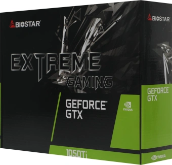 Видеокарта Biostar PCI-E 3.0 GTX1050Ti-4GB NVIDIA GeForce GTX 1050TI 4Gb 128bit GDDR5 1291/7008 DVIx1 HDMIx1 DPx1 HDCP Ret - купить недорого с доставкой в интернет-магазине
