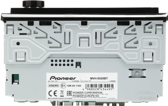 Автомагнитола Pioneer MVH-S520BT 1DIN 4x50Вт AUX DSP 3 RDS - купить недорого с доставкой в интернет-магазине
