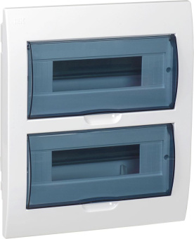 Щит распределительный IEK MKP12-V-24-40-10 ЩРВ-П-24 для установки модульных устройств встраиваемый 300мм 87мм 345мм 660B 24мод. пластик IP41 белый (упак.:1шт) - купить недорого с доставкой в интернет-магазине