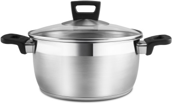 Кастрюля Polaris Rialto 24C 5.4л. d=24см (с крышкой) стальной (015153) - купить недорого с доставкой в интернет-магазине