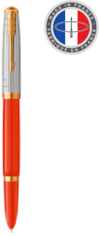 Ручка перьев. Parker 51 Premium (CW2169071) Red Rage GT F сталь нержавеющая подар.кор. - купить недорого с доставкой в интернет-магазине