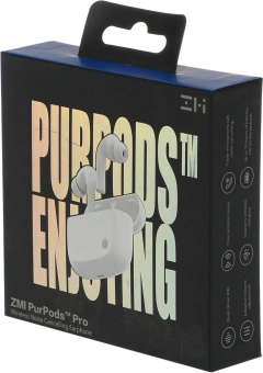 Гарнитура внутриканальные ZMI PurPods Pro TW100ZM белый беспроводные bluetooth в ушной раковине - купить недорого с доставкой в интернет-магазине