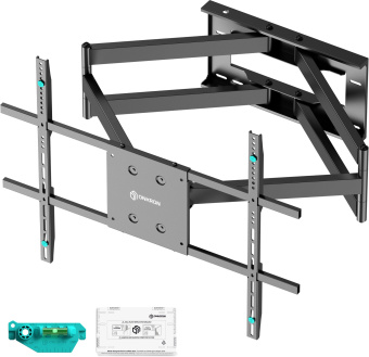 Кронштейн для телевизора Onkron M8L черный 42"-110" макс.100кг настенный поворотно-выдвижной и наклонный - купить недорого с доставкой в интернет-магазине