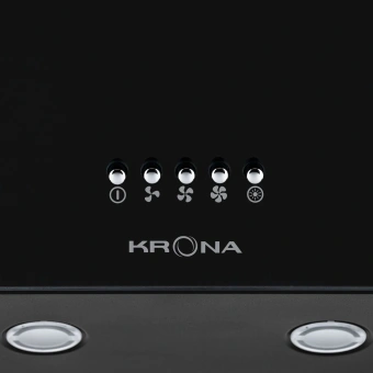 Вытяжка каминная Krona Helga 600 PB черный управление: кнопочное (1 мотор) - купить недорого с доставкой в интернет-магазине