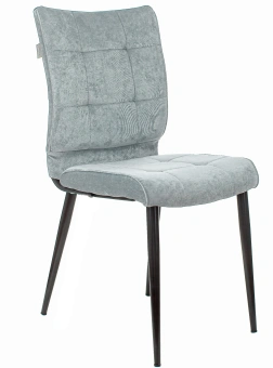 Стул для дома Бюрократ CH-K10 серо-голуб. Light 28 металл черный на ножках (CH-K10_1/LT28) - купить недорого с доставкой в интернет-магазине