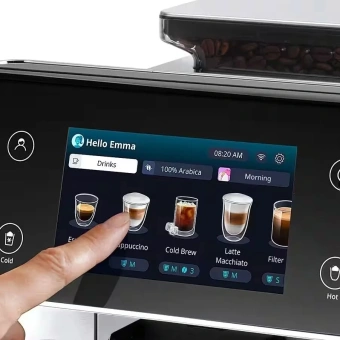 Кофемашина Delonghi ECAM630.55.SSM 1450Вт черный/серебристый - купить недорого с доставкой в интернет-магазине