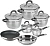 Набор посуды Rondell Flamme RDS-1187 12 предметов