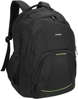 Рюкзак для ноутбука 15.6" Digma Stash S1 черный полиэстер (DGBP15S1BK) - купить недорого с доставкой в интернет-магазине