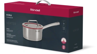 Ковш Rondell Verter RDS-2028 1.3л. d=16см (с крышкой) стальной - купить недорого с доставкой в интернет-магазине