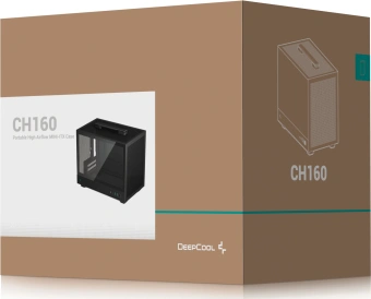 Корпус Deepcool CH160 черный без БП miniITX 7x120mm 1xUSB3.0 audio bott PSU - купить недорого с доставкой в интернет-магазине