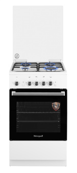 Плита Газовая Weissgauff WGS G4G02 WS белый (стеклянная крышка) реш.сталь - купить недорого с доставкой в интернет-магазине