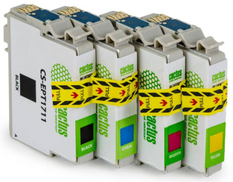 Картридж струйный Cactus CS-EPT1711 17XL черный (14.6мл) для Epson XP-33/103/203/207/303/306/403/406 с чипом - купить недорого с доставкой в интернет-магазине