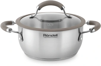 Кастрюля Rondell Balance RDS-754 2.8л. d=20см (с крышкой) стальной - купить недорого с доставкой в интернет-магазине