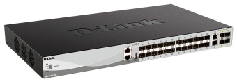 Коммутатор D-Link DGS-3130-30S/B1A (L3) 2x10Гбит/с 24xКомбо(1000BASE-T/SFP) 4xКомбо(10GBase-T/SFP+) управляемый - купить недорого с доставкой в интернет-магазине