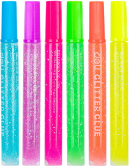 Клей-гель Deli EA71301 12мл блистер с блестками (упак.:6шт) Explora - купить недорого с доставкой в интернет-магазине