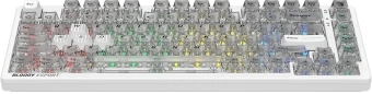 Клавиатура A4Tech Bloody MS76 механическая белый USB Multimedia for gamer LED (MS76) кабель 1.8м - купить недорого с доставкой в интернет-магазине