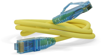 Патч-корд Hyperline PC-LPM-UTP-RJ45-RJ45-C6-2M-LSZH-YL UTP RJ-45 вил.-вилка RJ-45 кат.6 2м желтый LSZH 24AWG - купить недорого с доставкой в интернет-магазине