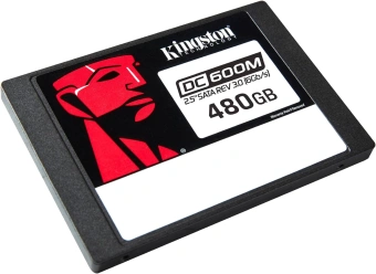 Накопитель SSD Kingston SATA-III 480GB SEDC600M/480G DC600M 2.5" 1 DWPD - купить недорого с доставкой в интернет-магазине