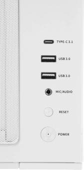 Корпус PcCooler C3T500 белый без БП ATX 9x120mm 5x140mm 2xUSB3.0 audio bott PSU - купить недорого с доставкой в интернет-магазине