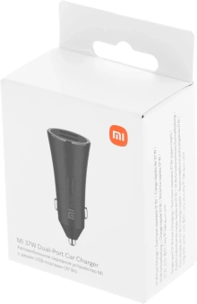 Автомобильное зар./устр. Xiaomi Mi 37W Dual-Port Car Charger 37W 3A+2A 2xUSB универсальное черный (GDS4147GL) - купить недорого с доставкой в интернет-магазине