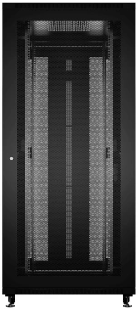 Шкаф серверный Cabeus (ND-05C-42U80/100-BK) напольный 42U 800x1000мм пер.дв.перфор. задн.дв.перфор. 800кг RAL 7035 900мм IP20 сталь - купить недорого с доставкой в интернет-магазине