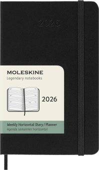 Еженедельник Moleskine CLASSIC WKLY Pocket 90x140мм 144стр. черный - купить недорого с доставкой в интернет-магазине
