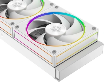 Система водяного охлаждения ID-Cooling SL360 ARGB Soc-AM5/AM4/1200/1700/1851 белый 4-pin 14-30dB Al+Cu LCD 350W Ret (SL360 WHITE) - купить недорого с доставкой в интернет-магазине