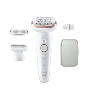 Эпилятор Braun SES9-030 скор.:2 насад.:3 от электр.сети от аккум. белый/розовый - купить недорого с доставкой в интернет-магазине
