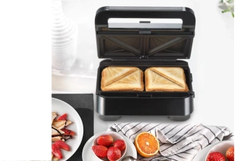 Электрогриль Braun SnackMaker 5 SM5000 BK 800Вт черный - купить недорого с доставкой в интернет-магазине