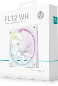 Вентилятор для корпуса Deepcool FL12 Wh ARGB 120х120x25 белый 4-pin 32дБ (R-FL12-WHAPN1-G) Ret - купить недорого с доставкой в интернет-магазине