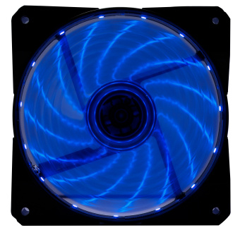 Вентилятор Digma DFAN-LED-BLUE 120x120x25mm 3-pin 4-pin (Molex)23dB 115gr LED Ret - купить недорого с доставкой в интернет-магазине