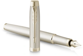 Ручка перьев. Parker IM Monochrome F328 (2172953) Champagne PVD F сталь нержавеющая подар.кор. - купить недорого с доставкой в интернет-магазине