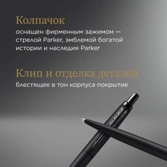 Ручка шариков. Parker Jotter Monochrome XL SE20 (2122753) Matt Black M син. черн. подар.кор. - купить недорого с доставкой в интернет-магазине