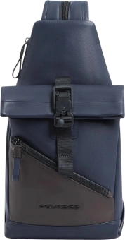 Рюкзак слинг Piquadro Harper CA6784AP/BLUTM синий/коричневый натур.кожа - купить недорого с доставкой в интернет-магазине