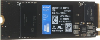 Накопитель SSD WD PCIe 4.0 x4 1TB WDS100T5B0E SN5100 Blue M.2 2280 - купить недорого с доставкой в интернет-магазине