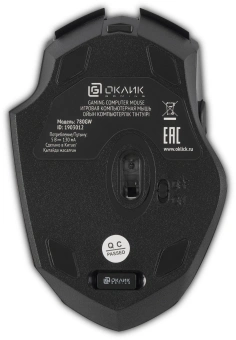 Мышь Оклик 780GW черный оптическая 3200dpi беспров. USB для ноутбука 6but (1903012) - купить недорого с доставкой в интернет-магазине