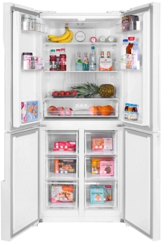 Холодильник Maunfeld MFF182NFWE 3-хкамерн. белый инвертер - купить недорого с доставкой в интернет-магазине