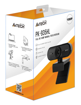 Камера Web A4Tech PK-935HL черный 2Mpix (1920x1080) USB2.0 с микрофоном - купить недорого с доставкой в интернет-магазине