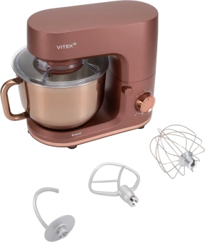 Миксер планетарный Vitek Элегия VT-PM0661 2000Вт кофейный - купить недорого с доставкой в интернет-магазине