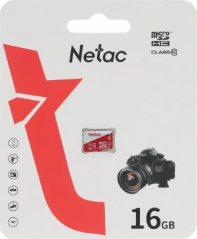 Флеш карта microSDHC 16GB Netac NT02P500ECO-016G-S P500 Eco w/o adapter - купить недорого с доставкой в интернет-магазине