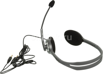 Наушники с микрофоном Logitech H110 темно-серый 1.8м накладные оголовье (981-000472) - купить недорого с доставкой в интернет-магазине