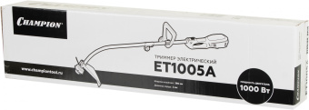 Триммер электрический Champion ET1005A 1000Вт разбор.штан. реж.эл.:леска - купить недорого с доставкой в интернет-магазине
