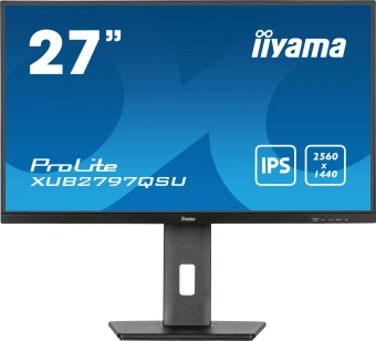 Монитор Iiyama 27" ProLite XUB2797QSU-B2 черный IPS LED 16:9 HDMI M/M матовая HAS Piv 300cd 178гр/178гр 2560x1440 100Hz DP QHD USB 5.7кг - купить недорого с доставкой в интернет-магазине